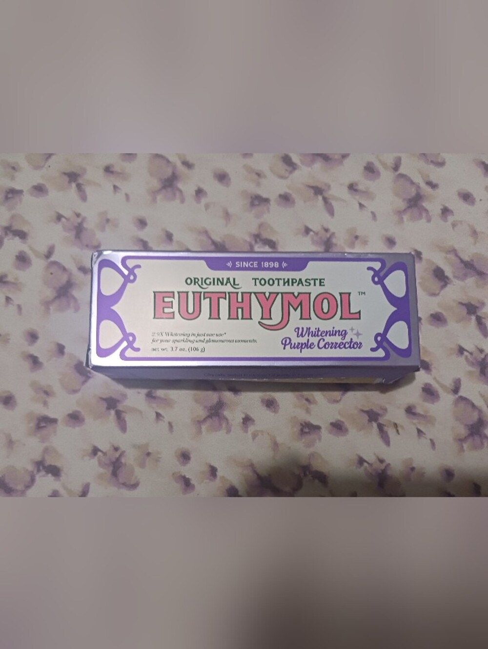 Euthymol, Original Toothpaste Whitening Purple Corrector, 3.7 oz (106g)